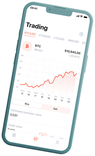 Nítida Crescória interface de plataforma de negociação automática de criptomoedas
